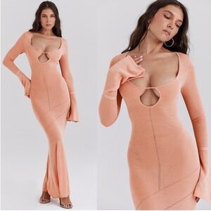 Elegant Pink Maxi Dress